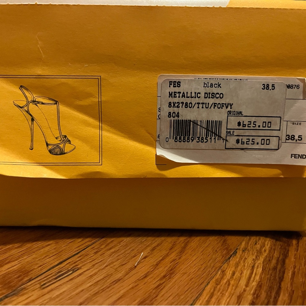 Fendi Metallic Disco Strappy Heels - Picture 7 of 7